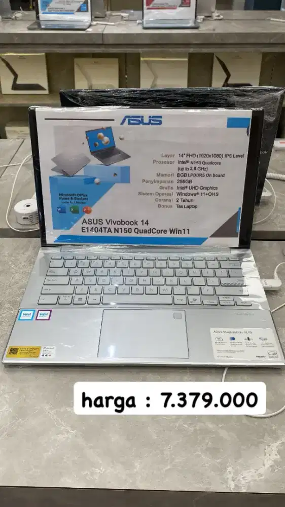 Promo Cicilan laptop Asus Bunga 0% Gratis 2x Angsuran