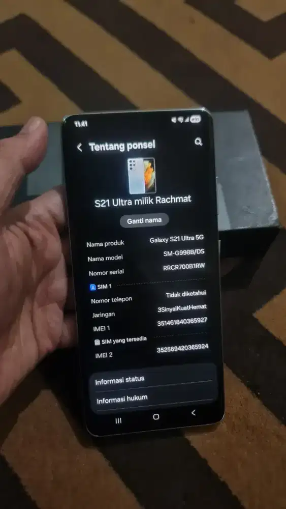 Samsung S21 Ultra 5G Sein 12/256