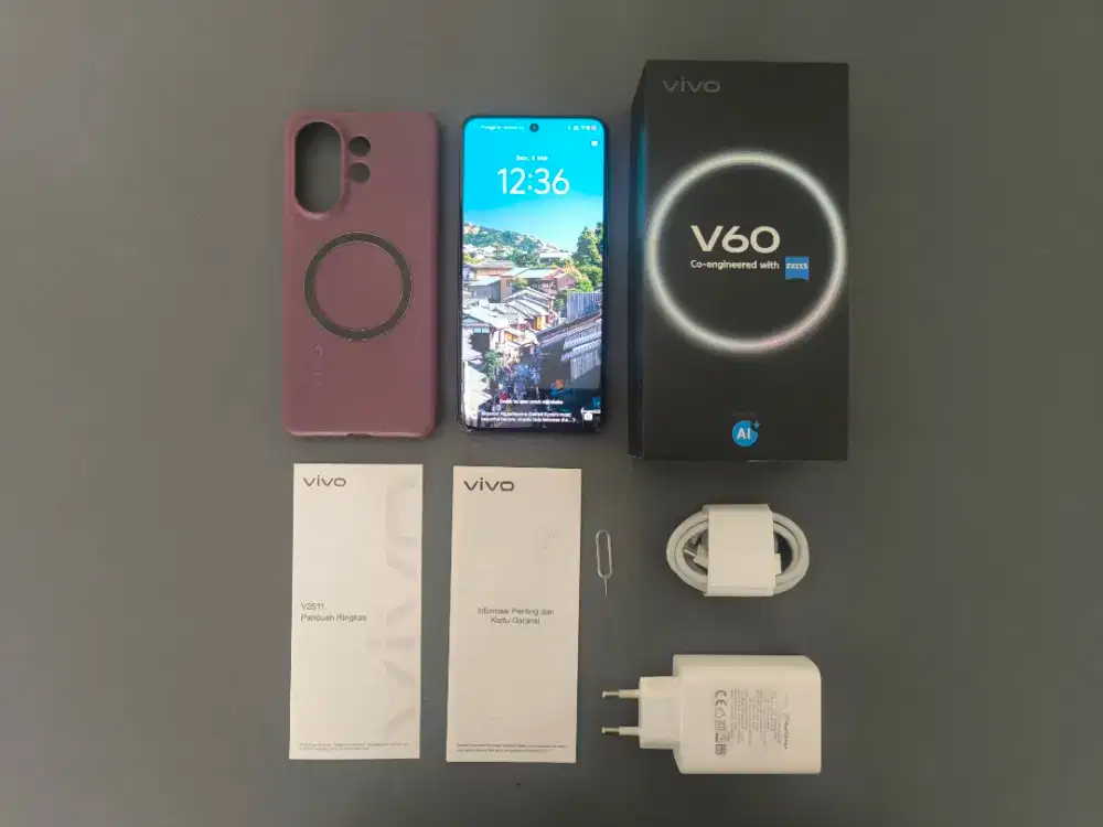Vivo V60 5G 12/256 - Fullset, Ex Garansi Resmi