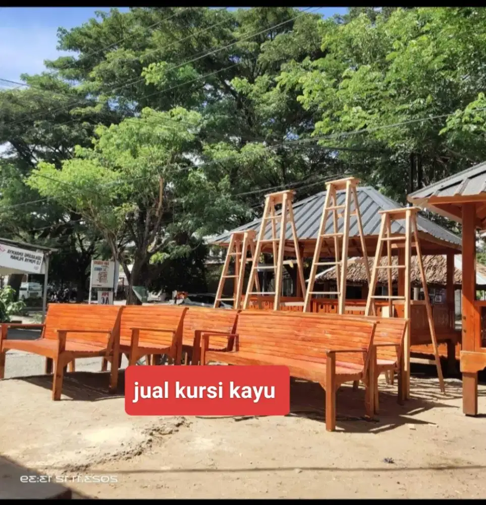 Jual kursi kayu Tangga lipat tirai gulung dan laen2