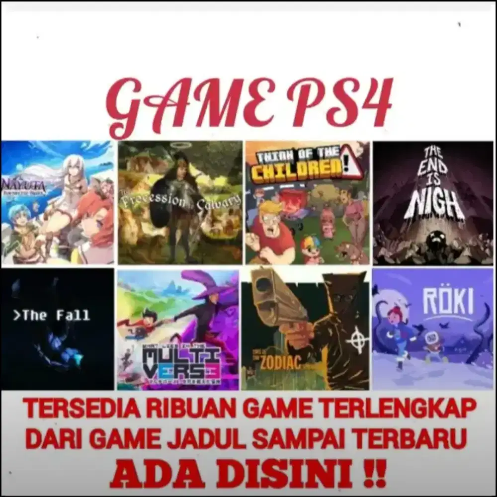 GAME PS4 (Baca Deskripsi) Murah Meriah Terjangkau