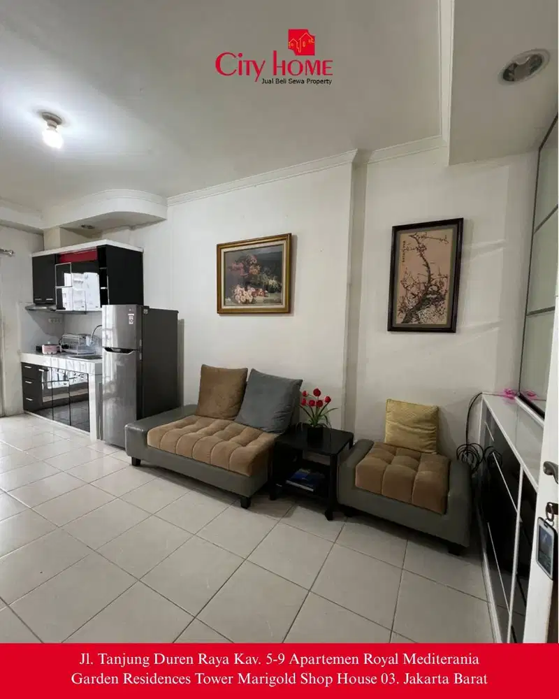 Disewakan Apartemen 2 Kamar Full Furnished Lokasi Strategis