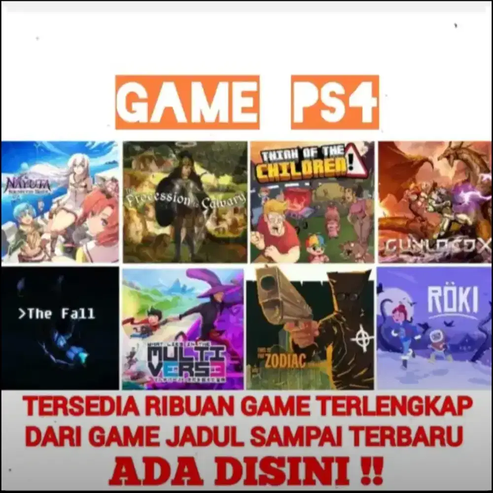 GAME PS4 (Baca Deskripsi) Mrh Meriah Terjangkau
