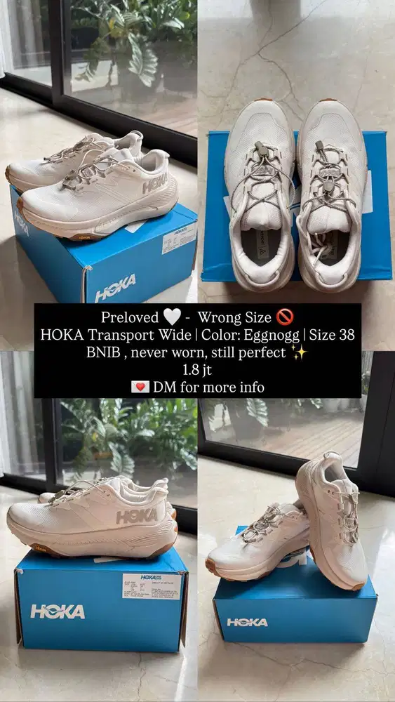 HOKA Transport Wide – Eggnog - BNIB