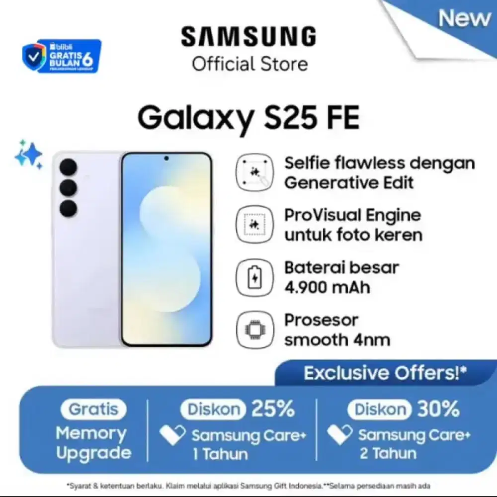 Galaxy S25 FE 8 - 256GB Free Adapter 25W