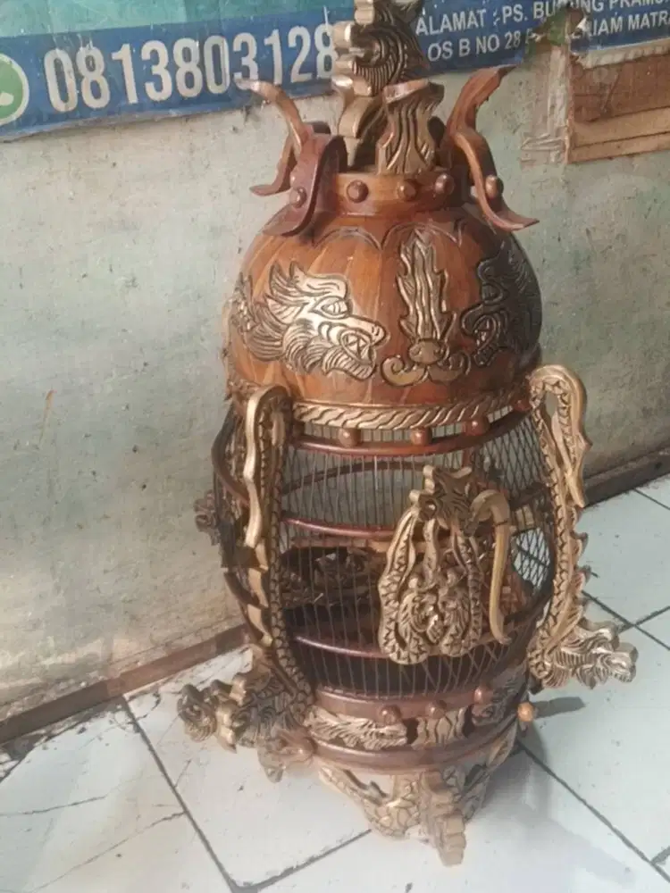 Sangkar perkutut ukir nogo Sosro
