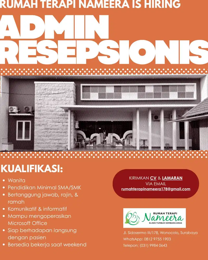 ADMIN RESEPSIONIS