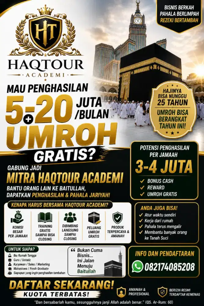 Lowongan marketing Umroh dan Haji