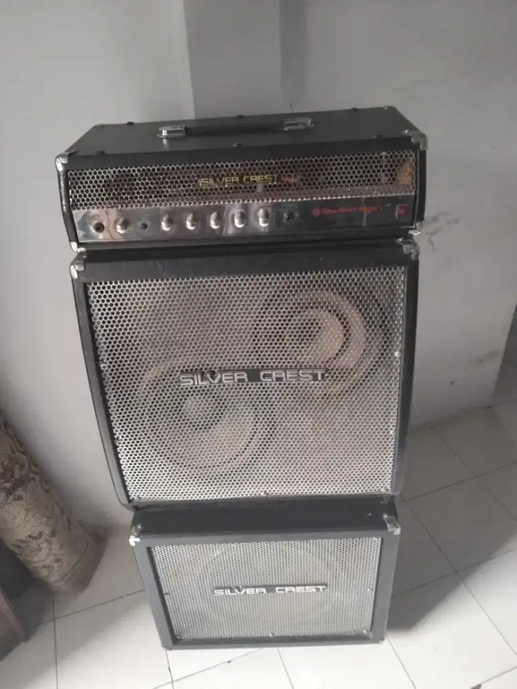 Ampli bass head kabined silver crest SCB100H