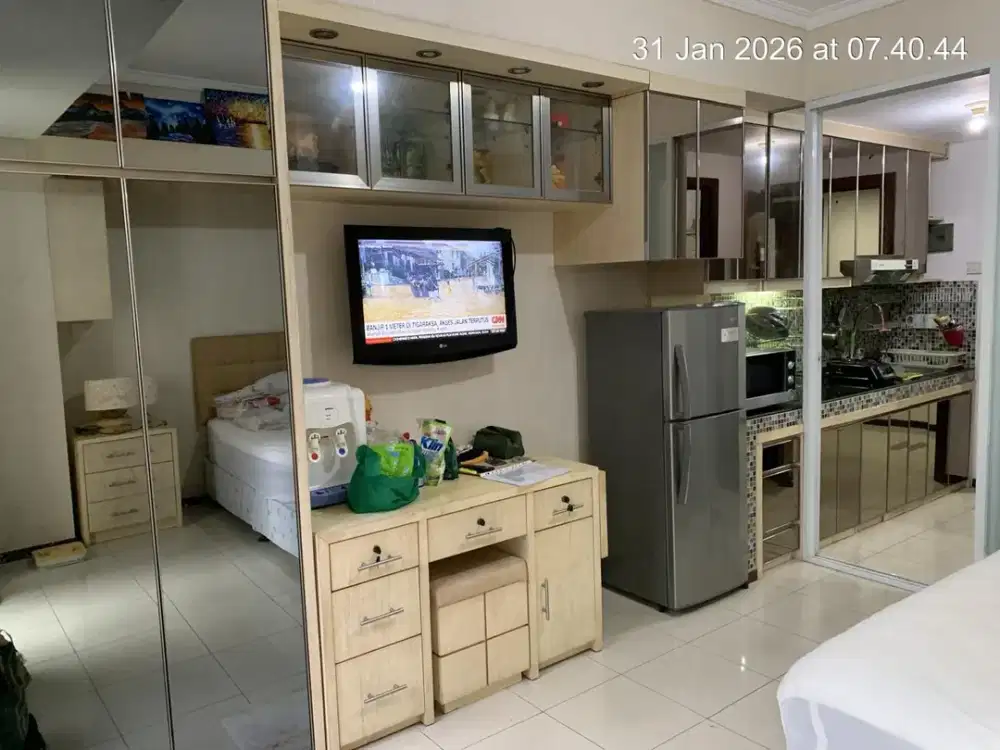 Disewakan Apartemen Royal Mediterania Garden Studio Full Furnished
