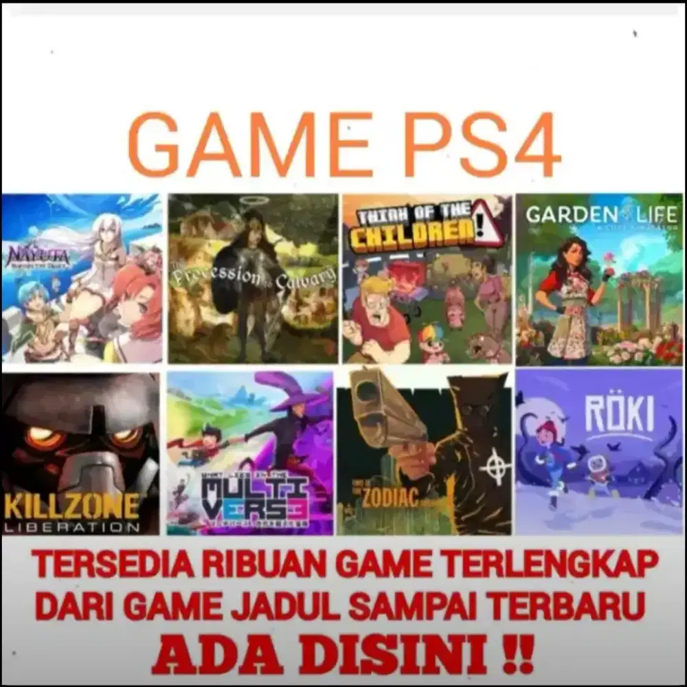 GAME PS4 (Baca Deskripsi) Mrh Terjangkau