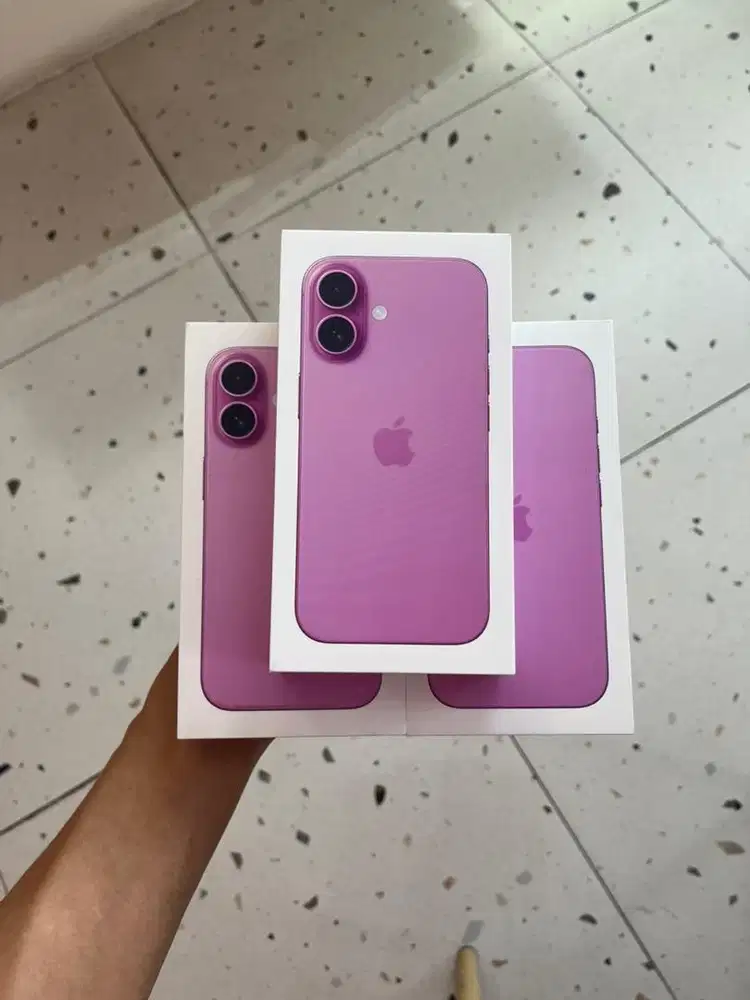 iphone 16 pink 128 new ibox cash/kredit sampai 24 bulan