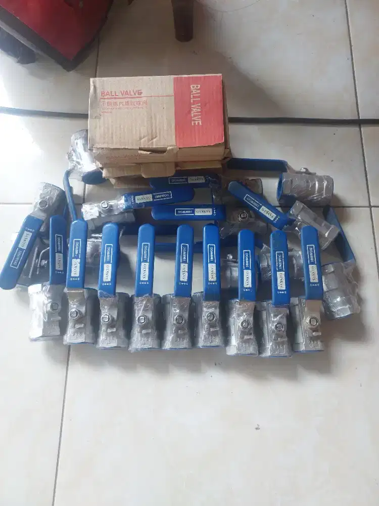Ball valve / Stop Kran Sankyo 1 inch stanless 316