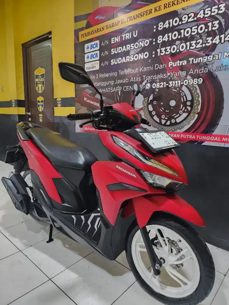 HONDA VARIO 125 CBS GEN 2 WARNA MERAH COCOK UNTUK ANAK MUDA