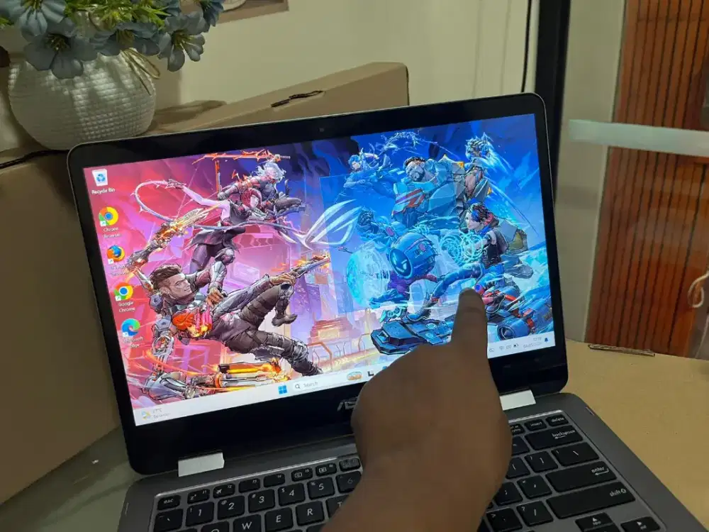 Asus vivobook tp401ma
Layar sentuh bisa di lipat