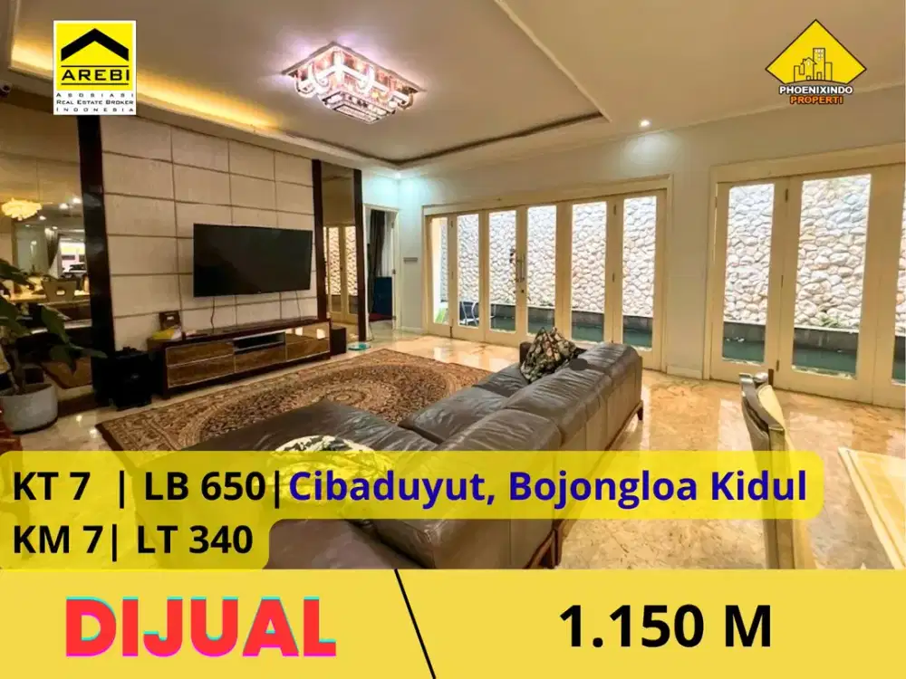Rumah Mewah Cibaduyut LT 340 LB 650 | 7 KT, Siap Huni – 4,9 M!