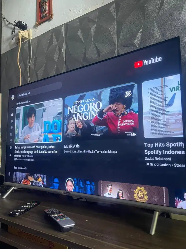 tv cooaa 43 inch smart tv sudah bisa youtube dan netflix