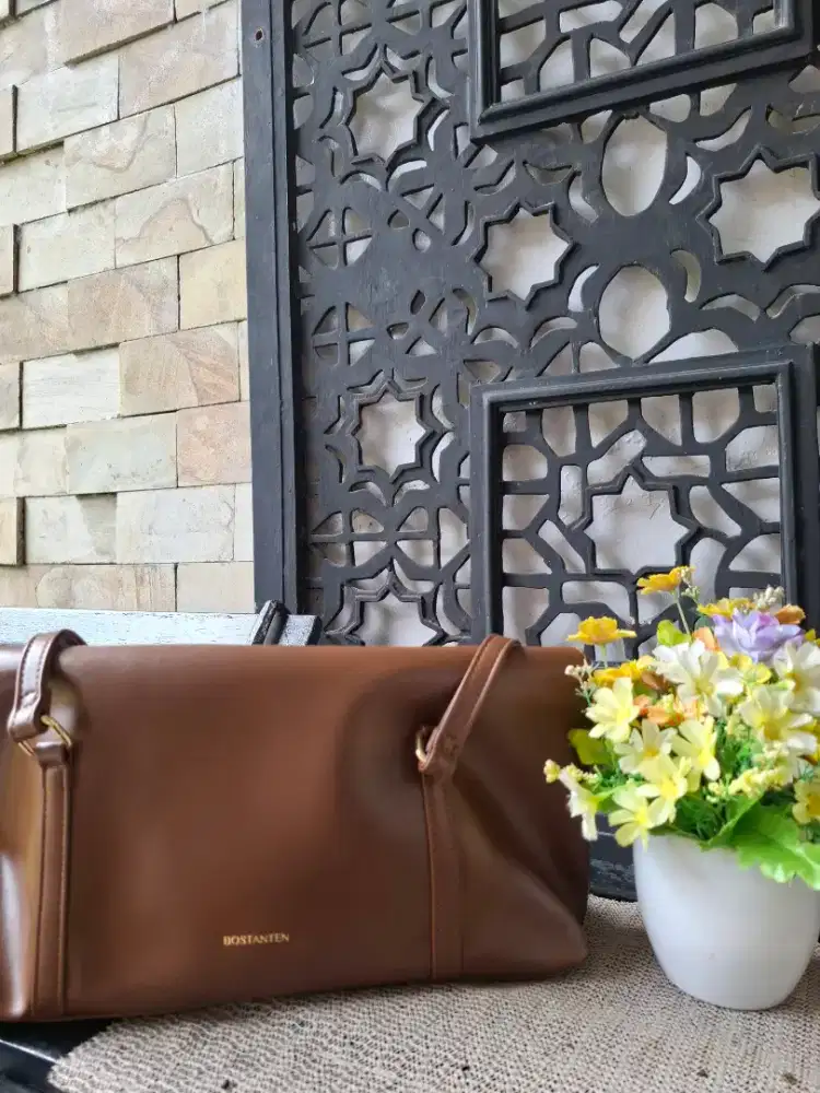 BOSTANTEN Totebag Wanita Kain Dua Sisi Besar Tas Bahu Elegan