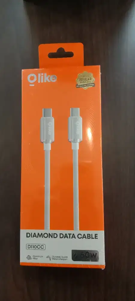 Olike D110CC Diamond Kabel Data Charger USB TYPE C To C 1M 60W