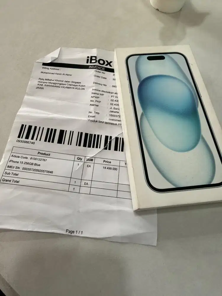 Iphone 15 256gb new ibox