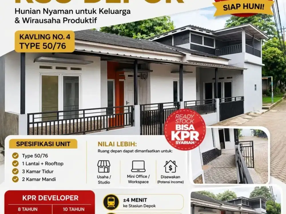Jual Rumah di Depok GDC dekat Hermina Depok