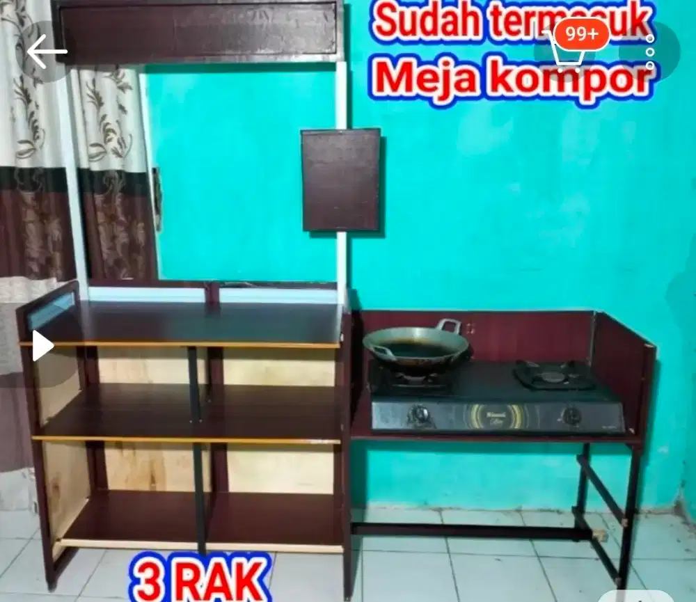 BOOTH MEJA JUALAN BONGKAR PASANG