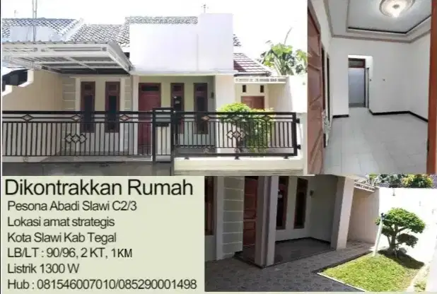 Komplek Pesona Abadi C2 no 3 Kota Slawi