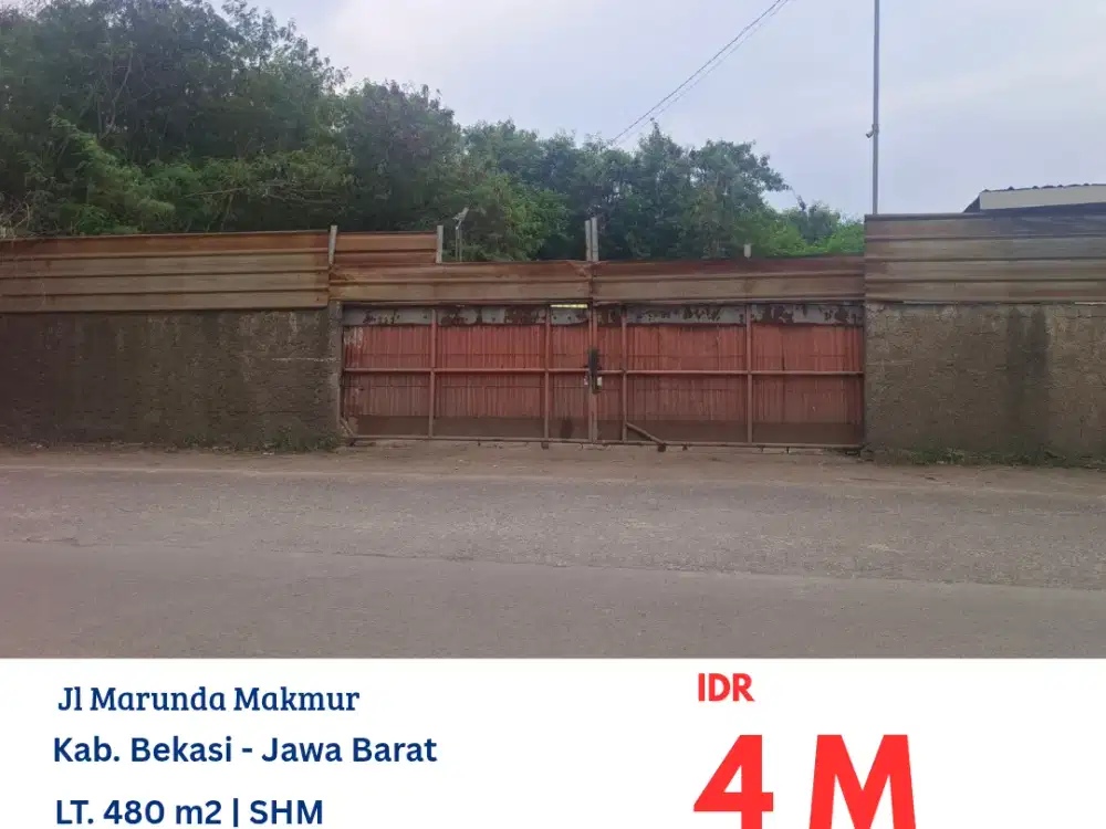 HFN0353 lahan parkir buat Kontainer, Truk di dekat Marunda Center, kab. Bekasi, Jawa Barat