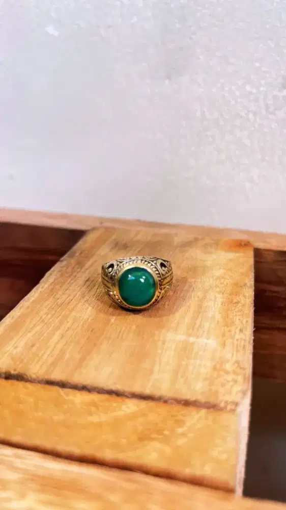 Batu bacan ring alpaka