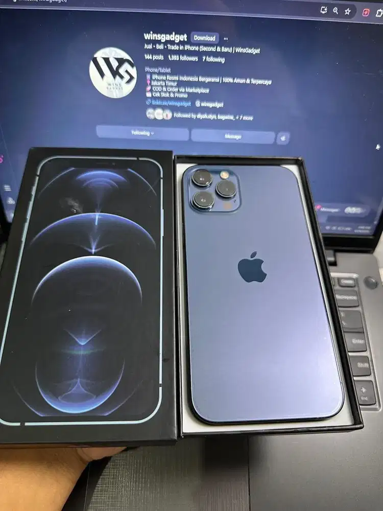 iPhone 12 Promax 256gb Beacukai - HB 85%