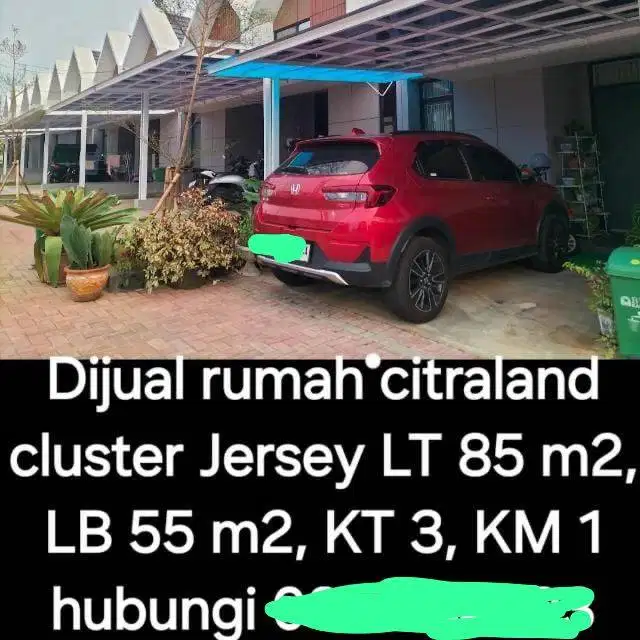 Dijual Rumah Citraland Serang