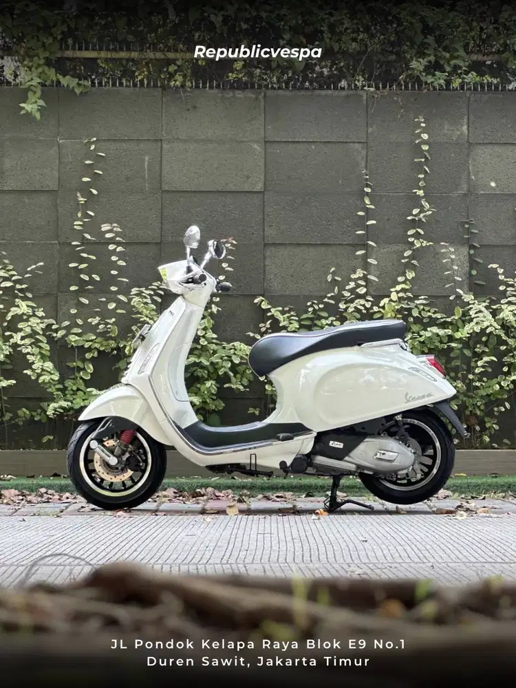 PIAGGIO VESPA SPRINT 150 IGET LED FACELIFT TH 2021 WARNA WHITE INNOCEN