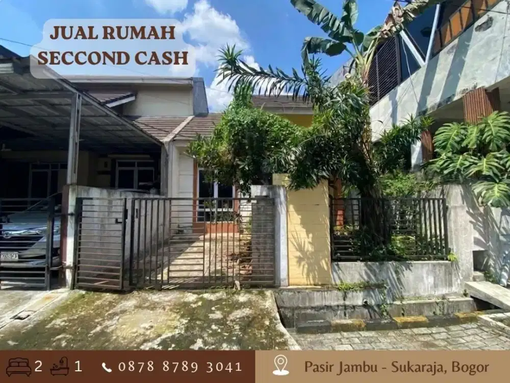 Jual Rumah CASH Strategis dkt Tol Lingkar Bogor 725JT di Villa Bogor Indah
