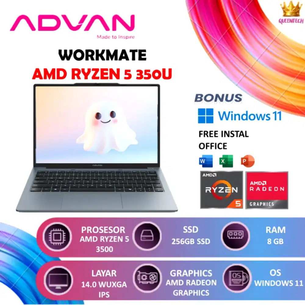Advan  workmate Ryzen5 3500 8/256 gb