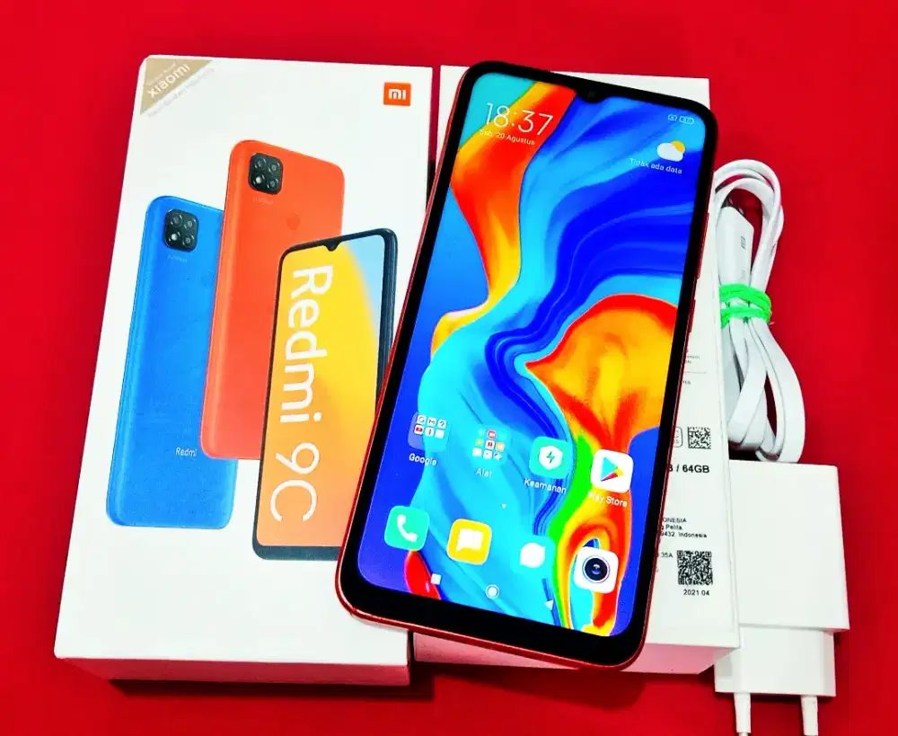 REDMI 9C 4/64GB LENGKAP ORI