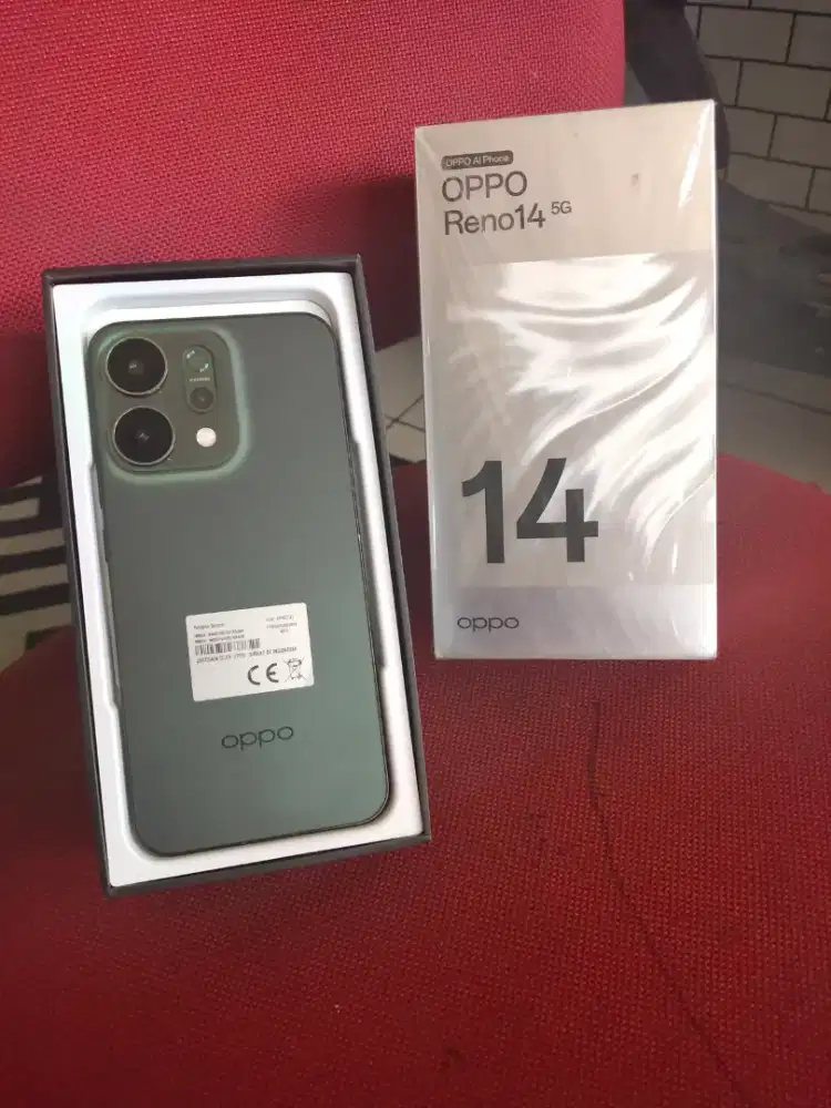Oppo Reno 14 5G 8/256 lengkap fullset original dan full