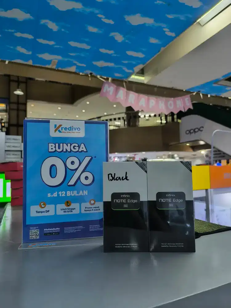 INFINIX NOTE EDGE PROMO CICILAN BUNGA 0% BY KREDIVO