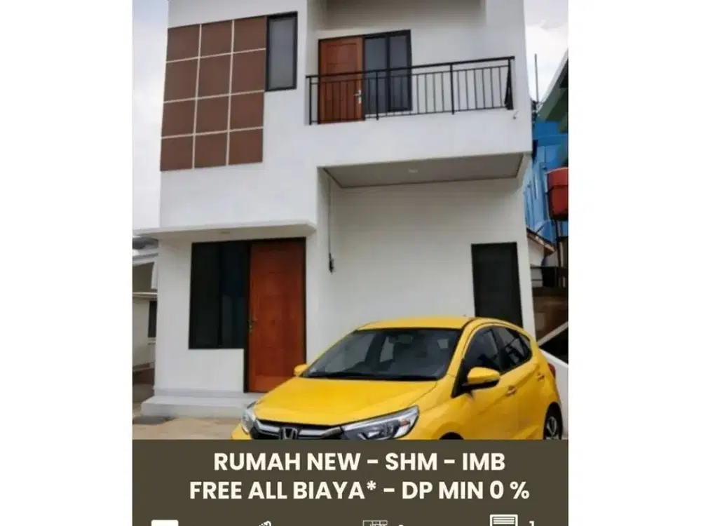 Hunian Rumah New 2 Lantai Dekat LRT Harjamukti di Pekapuran Cimanggis Depok - KPR Bebas DP