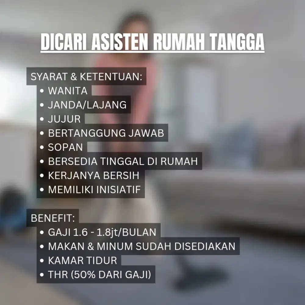 Asisten Rumah Tangga (ART)