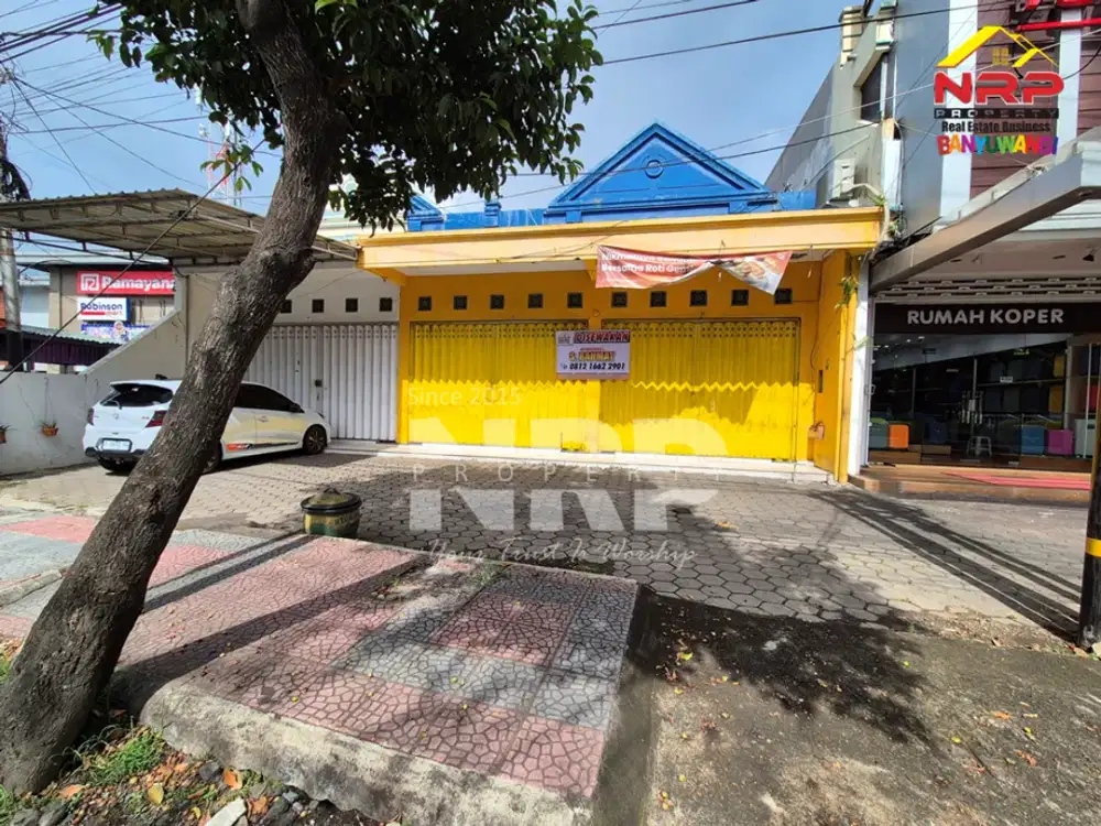 Disewakan Ruko Prospek dan Strategis tepi Jl. Adi Sucipto Banyuwangi