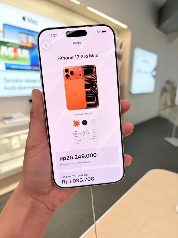 Ready stcok iphone 17 PRO MAX SILVER New Bergaransi resmi