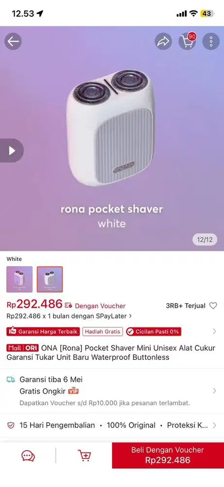 Mesin cukur mini (Ona Pocket Shaver)