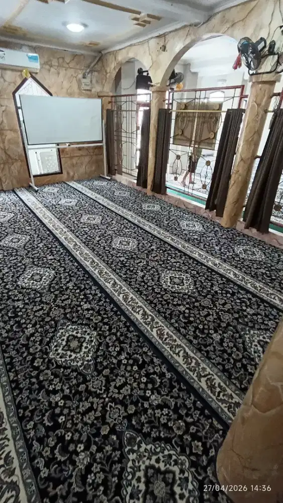 JUAL KARPET MASJID SEMI IMPORT HARGA GROSIR MOTIF RAUDAH