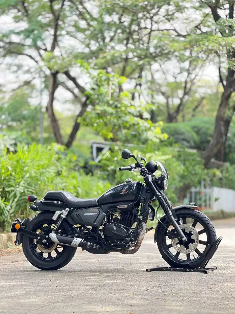BENELLI MOTOBI 200 EVO HITAM 2024 KM 4K PAJAK ON RASA BARU