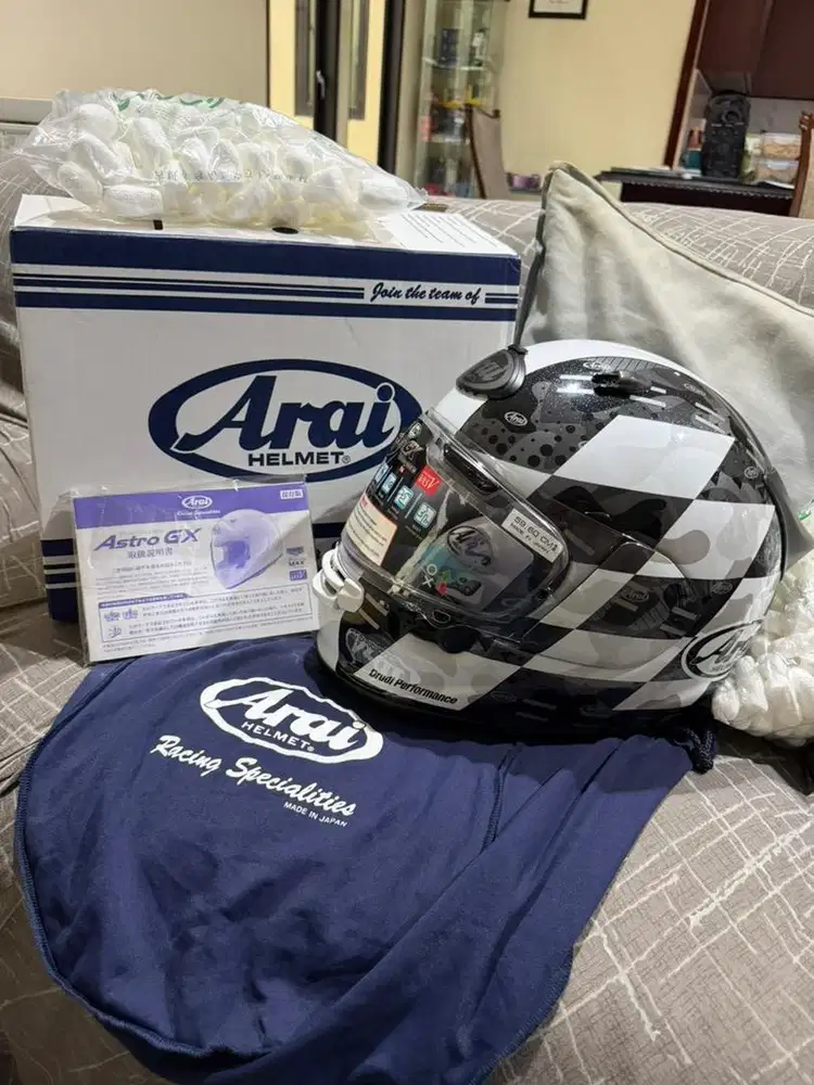 Arai Astro GX Checker White Fr L sni