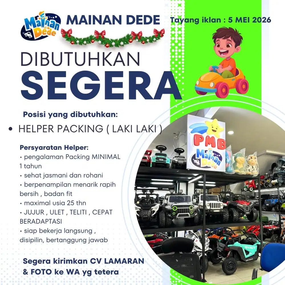 Lowongan Kerja Helper Packing