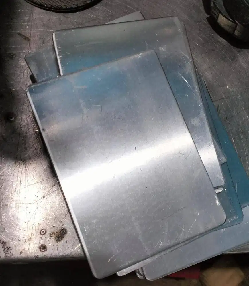 Plat Aluminium potongan tebal 0,8mm Grade A1100 Custom per10cm (10x10)