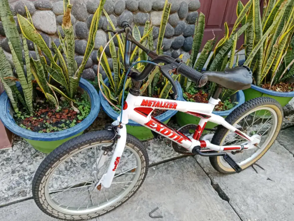 Sepeda gunung warna putih