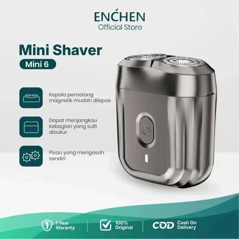ENCHEN Mini 6 Portable Mini Shaver Alat Cukur Jenggot Elektrik Waterpr