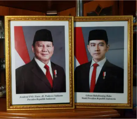 Foto presiden dan wapres 60 x 45